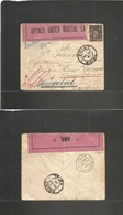 South Africa. 1900. Boer War. French Steamer "CANARIES" France Fkd Sage Envelope Addressed To Natal / Point (March 25-26 - Autres & Non Classés