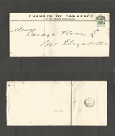 South Africa. 1901 (Dec) ORC, Bloemfontein - Port Elisabeth (23 Dec) Chambier Of Comerce 1/2d Green Fkd Env NPR. - Autres & Non Classés