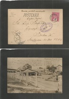 South Africa. 1902. Boer War. Ceylon Diyatalawa, POW Camp. Photo View Of The Camp. Fkd Card + Censored, Addressed To Ger - Otros & Sin Clasificación