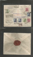 E- Ii Republica. 1932 (9 Enero) Figueras, Gerona - Suiza, Zurich. Bonito Sobre Certificado Franqueo Multiple Emision Vaq - Andere & Zonder Classificatie