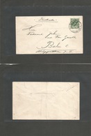 Marruecos - German. 1900 (1 Jan) Tanger - Germany, Berlin. PM Rate Unsealed Envelope Fkd Single 5 Pf Green Ovptd Issue.  - Marokko (1956-...)