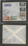 Marruecos - French. 1938 (14 Oct) Quezzane - France, Lille. Military Attach. FM Air Fkd Envelope For Air Rate Extra Char - Maroc (1956-...)