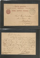 Switzerland - Stationery. 1880 (19 April) Bressonnaz - Spain, Barcelona. 10c Red Stat Card. Fine Usage, Better Destinati - Other & Unclassified