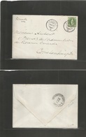 Switzerland. 1891 (16 Nov) Crassier - Constantinople, Austrian Levant (20 Nov) Single Fkd 25c Green Envelope, Cds + Cont - Other & Unclassified