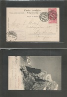Switzerland - Xx. 1900 (19 July) Wengernalp - Scheidegg - Norway, Kristiania (23 July) UPU 10c Fkd Ppc. Fine. - Other & Unclassified