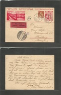 Switzerland - Stationery. 1931 (15 Sept) Luzern - Freiburg, Germany (15 Sept) Express Service Illustrated 20c Red Stat C - Other & Unclassified