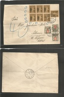 Switzerland - Xx. 1933 (27 July) Baden - Altwis. Internal Multifkd Env, Invalid Postage + Taxed + Arrival (x3) Postage D - Other & Unclassified