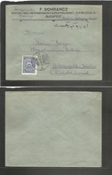 Turkey. 1925 (1 Febr) Turkish, Aidin - Germany, Ehrendfeld. Single Fkd Bilingual Cachet. Hungarian Business. Interesting - Autres & Non Classés