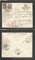 Turkey. 1925 (Dec) Sparta (City Of Roses) - Germany, Koln (29 Dec) Via Istambul (24 Dec) Registered Multifkd Env. VF Bil - Autres & Non Classés