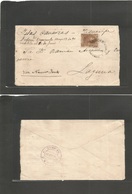 Venezuela. 1891 (15 Mayo) Valencia - Spain, Canary Islands, Laguna (10 Junio) Fkd Env 25c Brown. Fine Destruction. Amazi - Venezuela