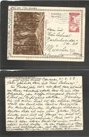 Venezuela. 1938 (21 May) Caracas - Germany, Munich 22 1/2c Stat Card Illustrated Avda Los Caobos. Fine Overseas Usage. - Venezuela