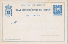 29307. Entero Postal CONGO, Etat Independent 15 Cts - Stamped Stationery