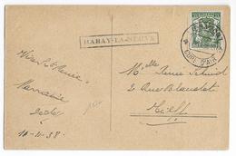 BELGIQUE - 1938 - CARTE De HABAY LA NEUVE Avec MARQUE LINEAIRE + DATEUR LIBRAMONT - Lineari