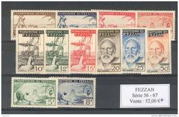 Fezzan. Série 56-67 - Unused Stamps