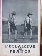 L'éclaireur De France N°10 (nov 1941) Scoutisme - Revue Rare - 1900 - 1949