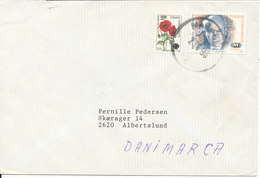 Turkey Cover Sent To Denmark 1993 (the Backside Of The Cover Is A Bit Damaged By Opening) - Briefe U. Dokumente