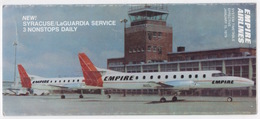 EMPIRE AIRLINES SYSTEM TIMETABLE EFFECTIVE JANUARY 15,1979 - Zeitpläne