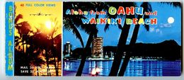 United States Modern Postcard Album Hawaii, Aloha From Oahu And Waikiki Beach - Oahu