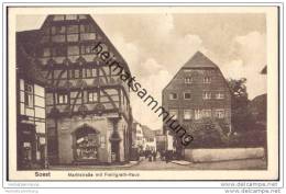 Soest - Marktstrasse Mit Freiligrath-Haus - Soest