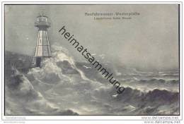 Neufahrwasser-Westerplatte - Leuchtturm Beim Sturm - Danzig
