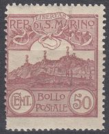 REPUBBLICA DI SAN MARINO - 1921 - Yvert 76 Nuovo MH, Come Da Immagine. - Unused Stamps