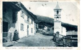 N°63633 -cpa Saint Véran -hôtel De L'Aigueblanche-temple événgélique- - Saint-Vérand