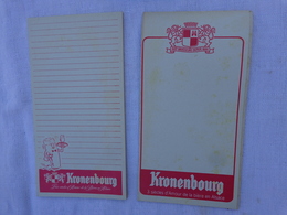 Lot De 2 Carnets De Bloc -peut Etre Incomplet- Kronenbourg  (differents)lot 10 - Alcools