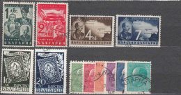 Bulgaria 1940 Mi#389-390 And Mi#391-394 And Some Additional Stamps, Used - Oblitérés