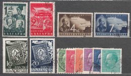 Bulgaria 1940 Mi#389-390 And Mi#391-394 And Some Additional Stamps, Used - Usati