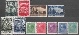 Bulgaria 1940 Mi#389-390 And Mi#391-394 And Some Additional Stamps, Mint Never Hinged - Ungebraucht