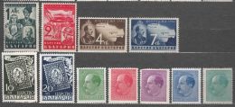 Bulgaria 1940 Mi#389-390 And Mi#391-394 And Some Additional Stamps, Mint Never Hinged - Unused Stamps