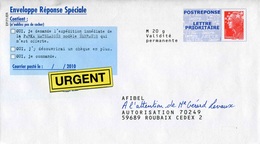 POSTREPONSE De 2010 LETTRE PRIORITAIRE "AFIBEL" - Au Verso N° 10P275 - Prêts-à-poster:Answer/Beaujard
