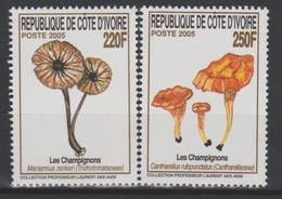 Côte D'Ivoire Ivory Coast Elfenbeinküste 2005 Mi. 1475 - 1476 Champignons Mushrooms Pilze MNH** - Champignons