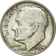 Monnaie, États-Unis, Roosevelt Dime, Dime, 1964, U.S. Mint, Philadelphie, TTB - 1946-...: Roosevelt
