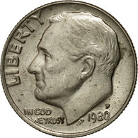Monnaie, États-Unis, Roosevelt Dime, Dime, 1980, U.S. Mint, Philadelphie, TTB - 1946-...: Roosevelt