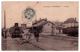2099 - Eygurande ( 19 ) - La Gare - Eyboulet Frères éd. - N°1 - - Eygurande