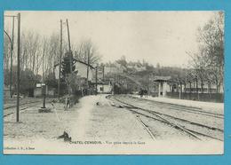 CPA Chemin De Fer La Gare De CHATEL-CENSOIR 89 - Otros & Sin Clasificación