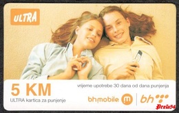 Bosnia Sarajevo - ULTRA PREPAID CARD (recharge) 5 KM Typ I - Bosnie