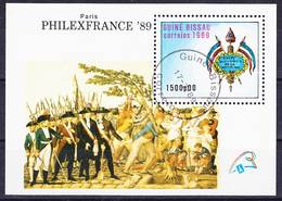 2017-0568 Guinea Bissau 1989 French Revolution Bicentenary Mi MS 279 Used O - Rivoluzione Francese