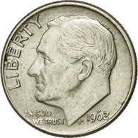 Monnaie, États-Unis, Roosevelt Dime, Dime, 1962, U.S. Mint, Denver, TTB+ - 1946-...: Roosevelt