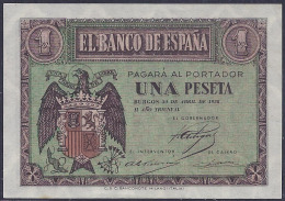 ESPAÑA 1938 - BILLETE SIN CIRCULAR - 1-2 Peseten