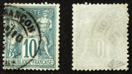 N° 76 10c Sage VERT N/U Oblit TB Cote 325€ Signé Calves - 1876-1898 Sage (Tipo II)