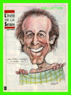 SPORT BASEBALL - MAGAZINE 7 JOURS - CARICATURE DE SERGE CHAPLEAU, 1993 - GARY CARTER, RECEVEUR DES  EXPOS DE MONTRÉAL - Otros & Sin Clasificación