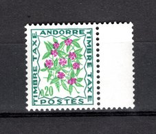 ANDORRE TAXE N° 49  NEUF SANS CHARNIERE COTE  0.30€  FLEUR - Unused Stamps