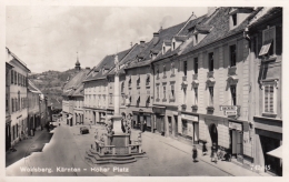 AK - WOLFSBERG - Strassenpartie Am Hohen Platz Mit Bäckerei Burger 1953 - Wolfsberg