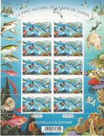 Nouvelle-Calédonie - Feuillet De 10 Timbres - Parc Naturel De La Mer De Corail - Unused Stamps