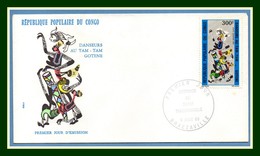 FDC Congo 1980 Danseurs Au Tam Tam Musique Instrument - FDC