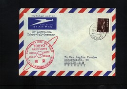 France 1964 Lufthansa First Flight Over Nordpol Tokyo - Frankfurt - Vols Polaires