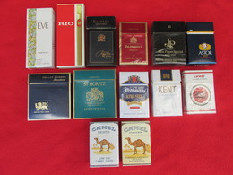 TOBACCO CIGARETTES CARDBOARD BOXES  EMPTY  LOT 13 PCS - Empty Tobacco Boxes