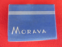 TOBACCO VINTAGE CARDBOARD BOX  MORAVA - FACTORY ROVINJ YUGOSLAVIA WITH CIGARETTES INSIDE - Empty Tobacco Boxes